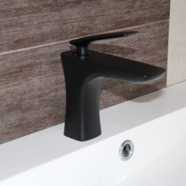 Rubinetto di miscelatore di lavabo di design nero 2