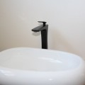 Black washbasin faucet high Concep't