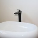 Black washbasin faucet high Concep't