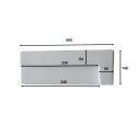 Ceramic semi recessed vasque Pure