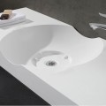 Single hanging washbasin matt white - Clas
