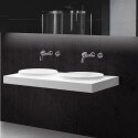 Lavabo Sospeso doppio stampo Vasque bianco Mat, 120x50cm, composito, origine