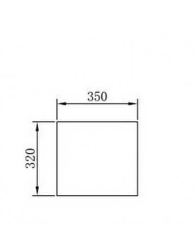 Tabouret de Salle de Bain Blanc Mat, 35x38 cm, Composite, Strat | Rue du Bain