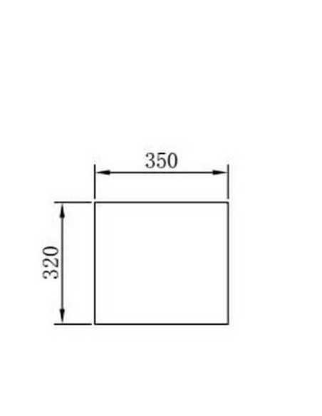 Tapa de baño blanco, 35x38 cm, Compuesto, Strato Rue du Bain