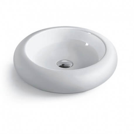 Vasque à poser ronde céramique Nude | Rue du Bain