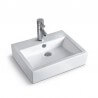 Vasque à Poser ou à Suspendre Rectangle Céramique - 57x45 cm - Square