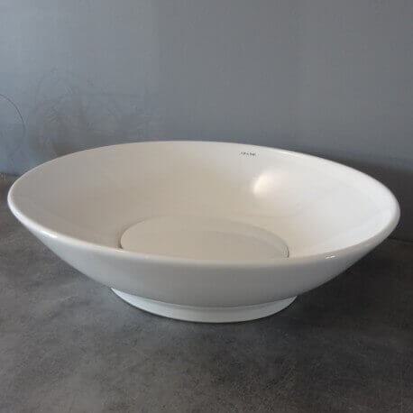 Oval pose tank with ceramic cover Dump