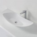 Large, asymmetrical composite landing basin