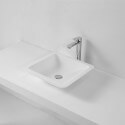 Tanque sólido cuadrado de la construcción mate superficie blanca, Xeno 42 cm