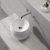 Tanque de Posing High Round - Superficie sólida Mat blanco - 40 cm - Naturaleza