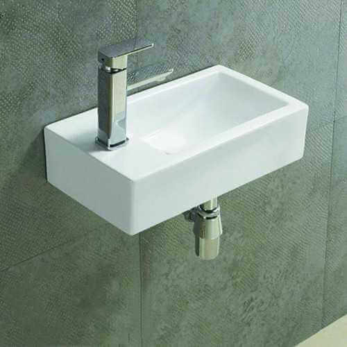 Rectangular izquierdo Estudio de cerámica de lavado de manos