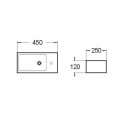 Washing Hand Rectangular Right Studio