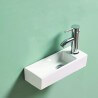 Lavado de mano Rectangle Straight Ceramic White - 38x15 cm - Minimalist