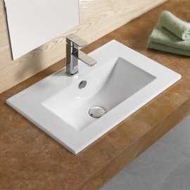 Vasque encastrable céramique - 62x40 cm - Compact