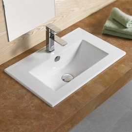 Vasque encastrable céramique Compact | Rue du Bain