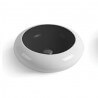 White and Black Galet Poser Vasque - Ceramic - 49 cm - Arc