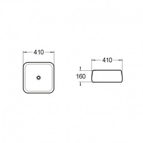 Square Posing Vase Ceramic Cube