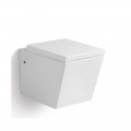 Rectangular Suspended WC, 52x36 cm, Ceramic, Connect