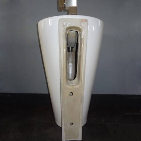  Lavabo Totem Cerámica redonda Ego blanco