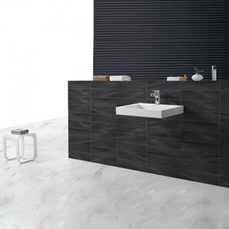 Lavabo Suspendido Patrón Rectangular Blanco - 60x45 cm - Composite - Soft