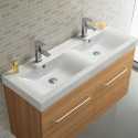 Lavabo Doble cuenca Cerámica - 120x46 cm, , Esenciales