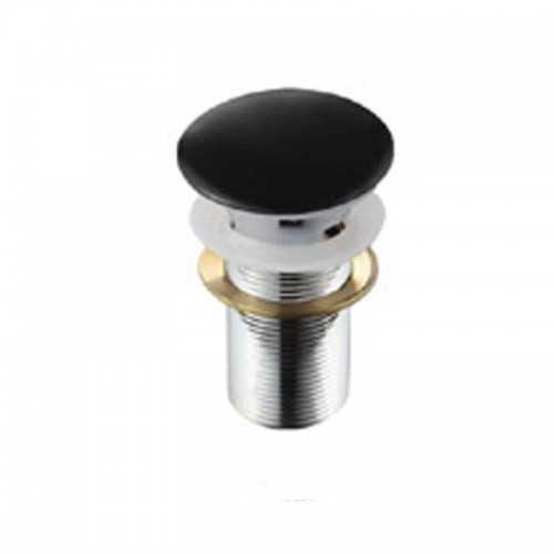 Black washbasin Bond Quick clac with too full