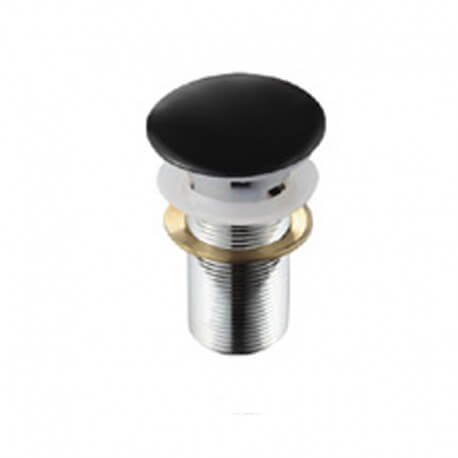 Black washbasin Bond Quick clac with too full