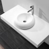 Galet Posing Serbatoio - Superficie solida Mat bianco - 45 cm - Allure