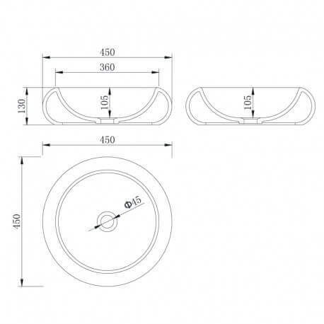 Tanquematt blanco redondo Allure Rue du Bain