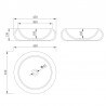 Galet Posing Serbatoio - Superficie solida Mat bianco - 45 cm - Allure