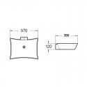 Rectangle basin black ceramic faucet black Wing