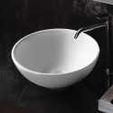 White ceramic bowl set-up vasque