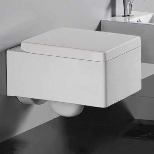  WC sospeso Kube rettangolare