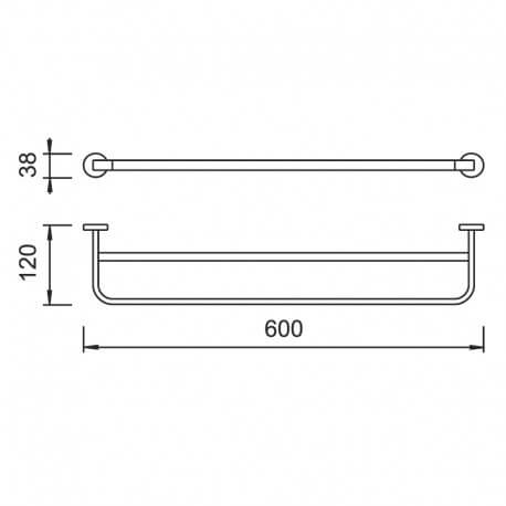 Bar Porte Towel Double Charm