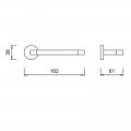 Anse chromed towel holder