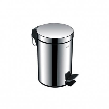3 liter chrome pedal bin on Rue du Bain