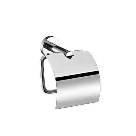 Distributore di carta con coperchio cromato