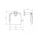 Papierspender mit Chromdeckel