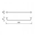 Barre Porte Serviette Simple,, Charm | Rue du Bain