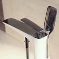 Grifo Mezclador de baño de agua cromo/blanco