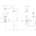 Pack Douche à Encastrer 2 Voies, Chromé, | Rue du Bain