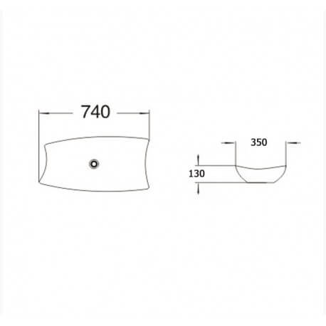 Cerámica Rectangular Excepciones Vasc Rue du Bain