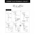 Miscelatore per lavabo Concept't Sensitive cromato/bianco |Via del bagno