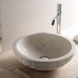 Laying pan bowl beige stone Strass