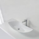 Vasque composit à poser Asymétrique Blanc Mat, Ondea