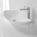 Vasque composit à poser Asymétrique Blanc Mat, Ondea