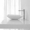 Vaso di posa quadrata - Solid surface White Mat - 42x42 cm - Xeno