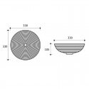 Fine Ceramic Round Layout Vasc