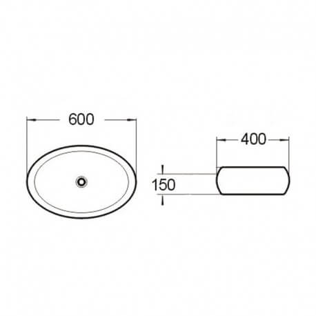 Oval ceramic laying pan Swann
