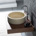 Vasque à poser bol pierre beige Aloha| Rue du Bain